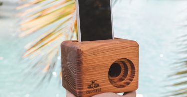 MORPH Wooden Cell Phone Speaker  Engraved  Unique Gift for