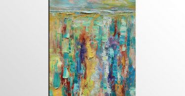 Oil Painting Lanscape Original Canvas Art Heavy Texture