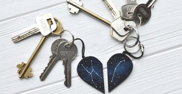 Set of keychains Half heart keychain Boyfriend gift Couples