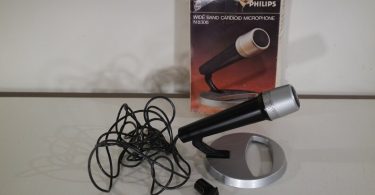 Vintage 70s Philips N 8306 Wide Band Cardioid microphone/mike