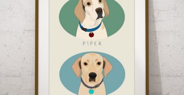 Custom pet portraits. Pet memorials. Pet Portrait