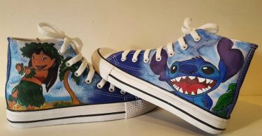 Disney Lilo and Stitch Hand-Painted custom boots