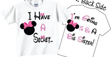 I’m Going To be A Big Sister Shirts Cute Pink Bows Tees