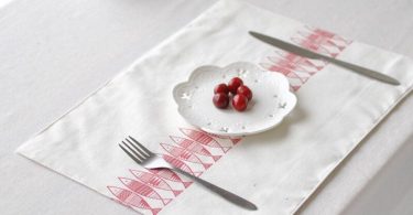 Lucky Fish in Japanese style placemat basic linen placemats