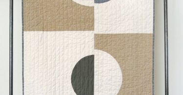 Mid-Century Modern Throw Quilt  Cutouts 2