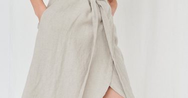 Mimosa dress  Maternity dress  Wrap linen dress  Oversized