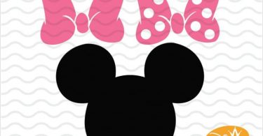Minnie Mouse SVG / Minnie mouse head SVG / Minnie Mouse Bow