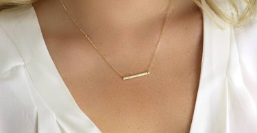 Ultra Dainty Bar Necklace  Gold Bar Necklace  Everyday