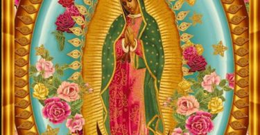 Virgin Mary Our Lady of Guadalupe Kaufman Fabric Panel