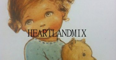 Antique Vintage Child Illustration Image Girl and Teddy Bear