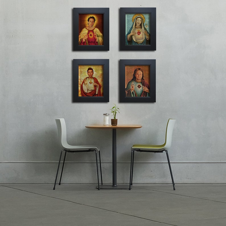 Complete set of 4 Sacred Heart  The Art About Nothing  on