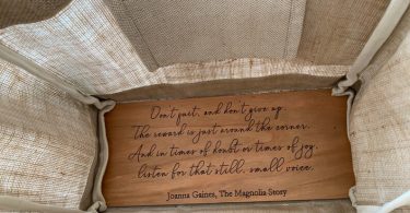 Joanna Gaines Magnolia Wooden Base Fitted for Magnolia Tote