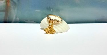 SALE Gold Bee Cartilage Earring Tiny Bee Cartilage Hoop14K