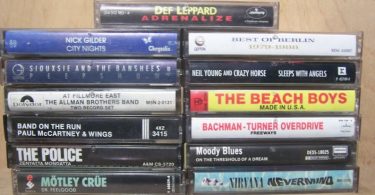 Vintage ROCK Cassette Tapes from 1960’s  1990’s