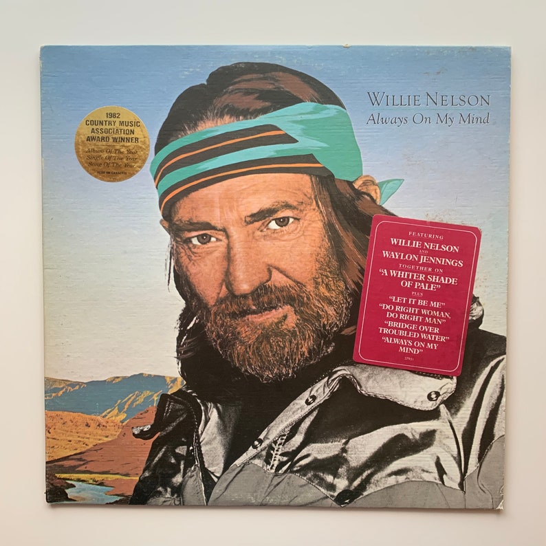 Vintage Willie Nelson Always On My Mind 33 1/3 Vinyl Record