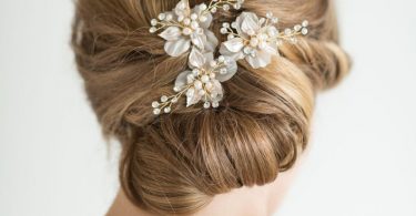 Wedding Hair Pin Freshwater Pearl Bridal Hair Pin Silver