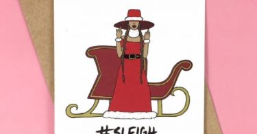 Beyonce Christmas Card  I Sleigh Christmas Card