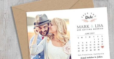 Customized Save The Date Postcard Wedding Announcement