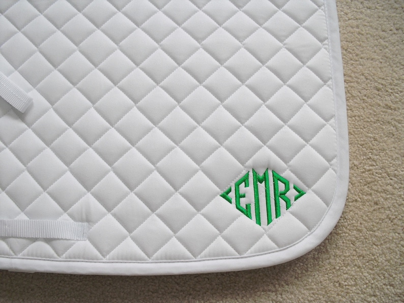 English All Purpose Saddle Pad with Diamond Monogram