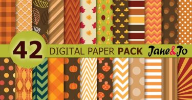 Fall Digital Paper  fall paper Fall Patterns  Autumn