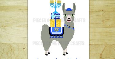 Funny Hanukkah card set Llamakah lamakkah Hanukah