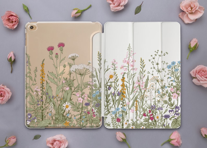 IPad Pro 12.9 Case Smart Cover Wildflowers iPad Mini 4 Floral