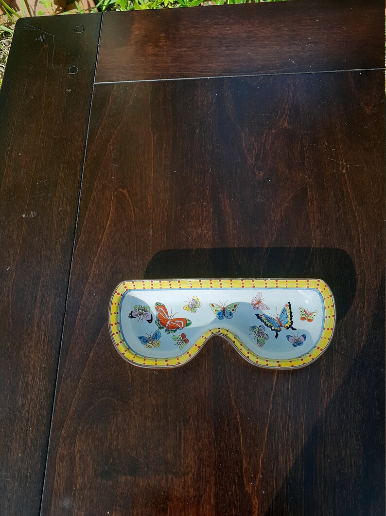 Kelvin Chen Enameled Butterfly Eyeglass Holder