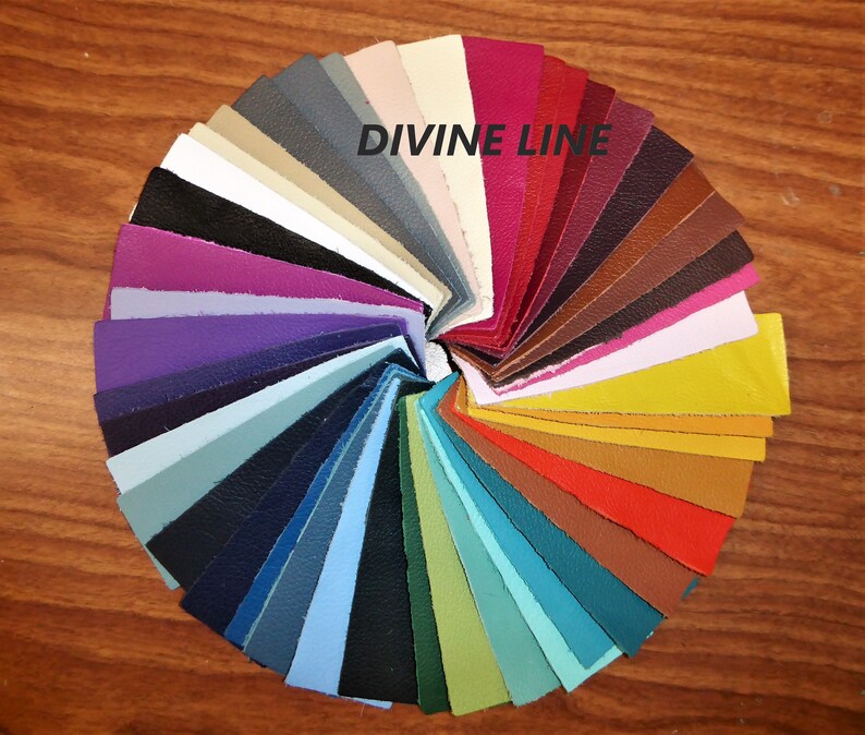 Leather Part HIDE 3-4-5-6 sq ft Choose from 44 colors DIVINE