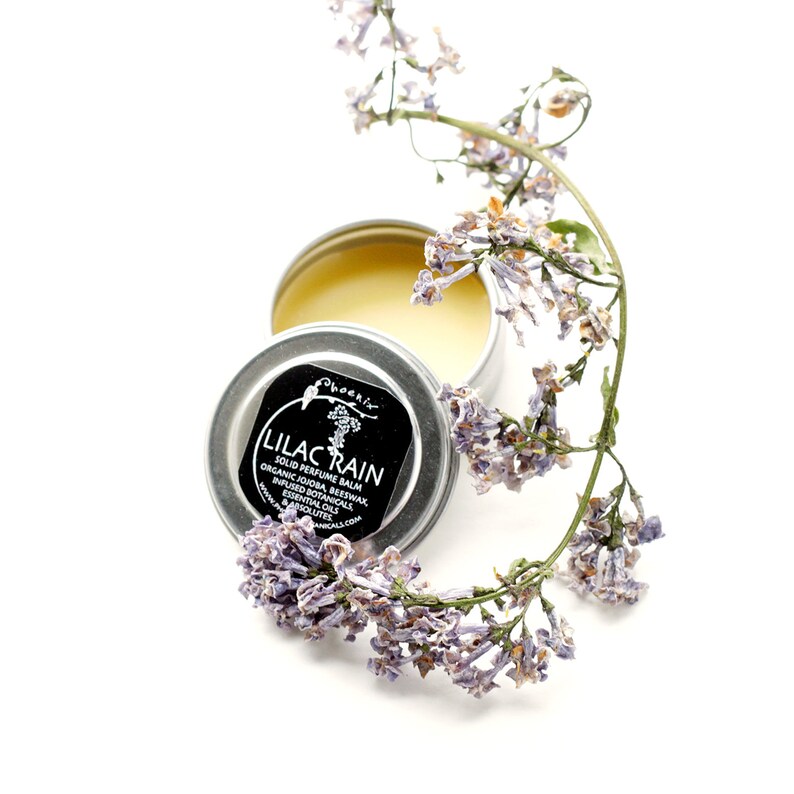 Lilac Rain  solid botanical perfume  1 gram sample size