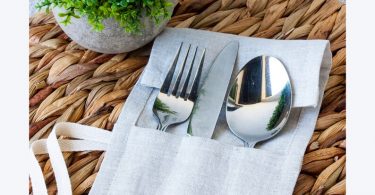 Linen Cutlery Roll  Cutlery Wrap  Cutlery Pouch  Cutlery