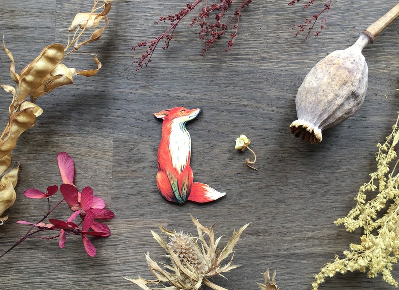 Lovely Fox Needle Minder  Fox Needleknack  Neodymium Magnet