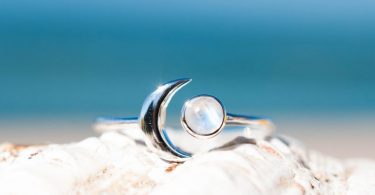 Moonstone Ring  Sterling Silver 925 Handmade Adjustable