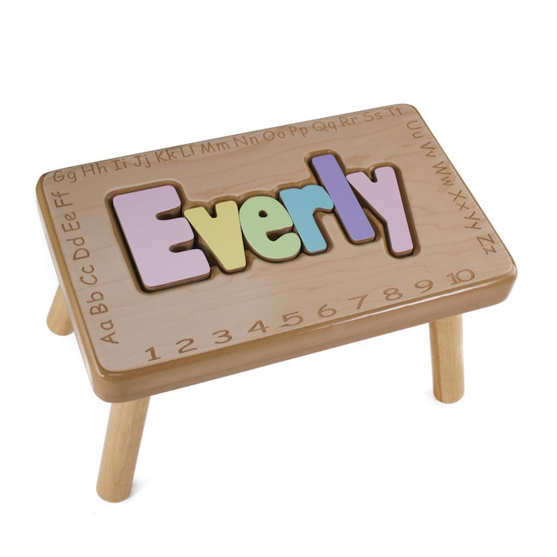 Name Stool with  Alphabet