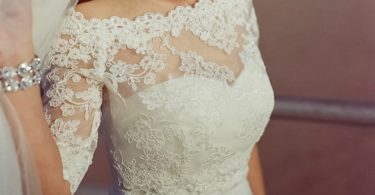 Off-Shoulder Alencon Lace bolero jacket Bridal Bolero Wedding