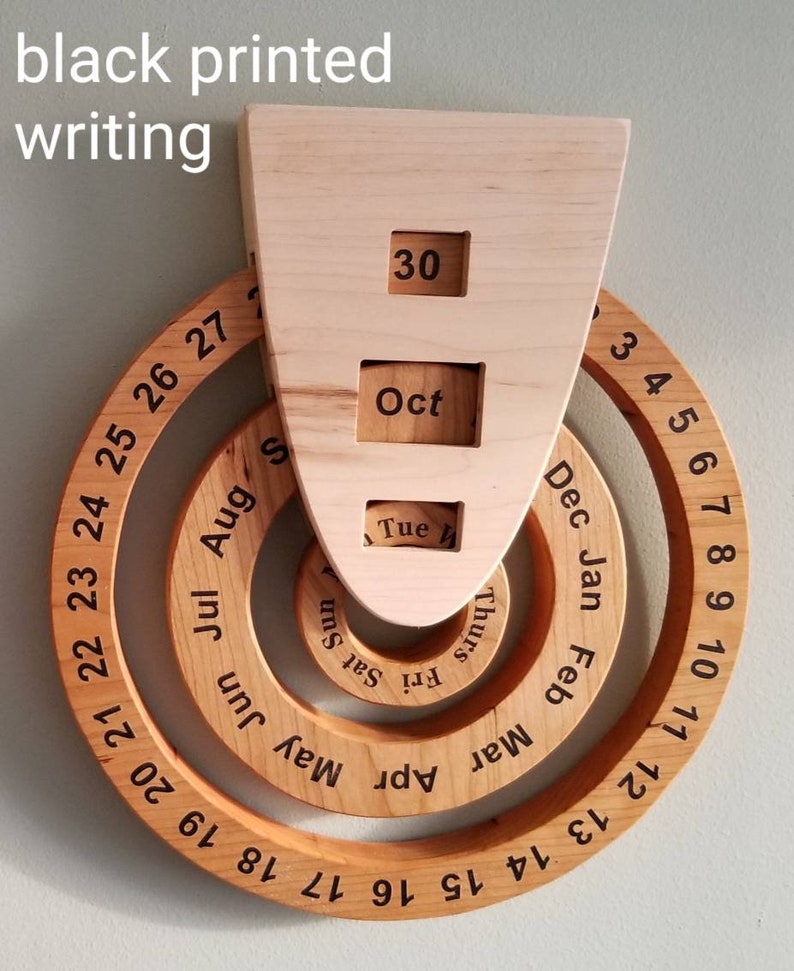 Perpetual calendar wooden perpetual calendar wood calendar