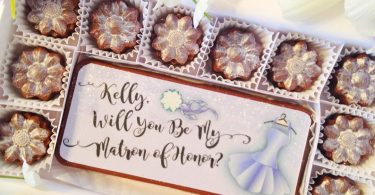 Personalized Be My Matron of Honor Proposal Chocolates