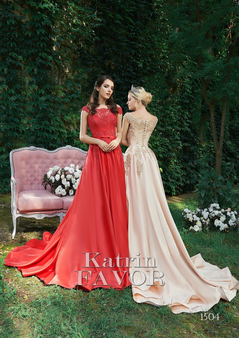 Red Dress Blush Dress Evening Gown Prom Dress Long Maxi Dress