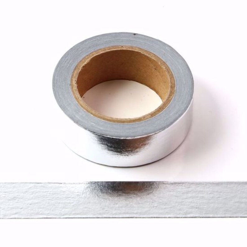 Silver Foil Washi Masking Tape