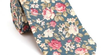 Wedding Floral Tie Green Floral Ties Mens Neck Tie Floral