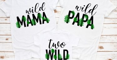 Wild mama shirt Papa wild shirt two wild shirt matching