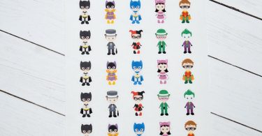 Batman Planner Stickers   Life Planner  EC  Erin Condren