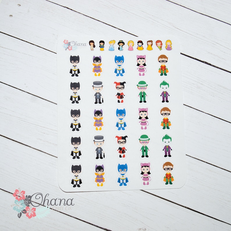 Batman Planner Stickers   Life Planner  EC  Erin Condren