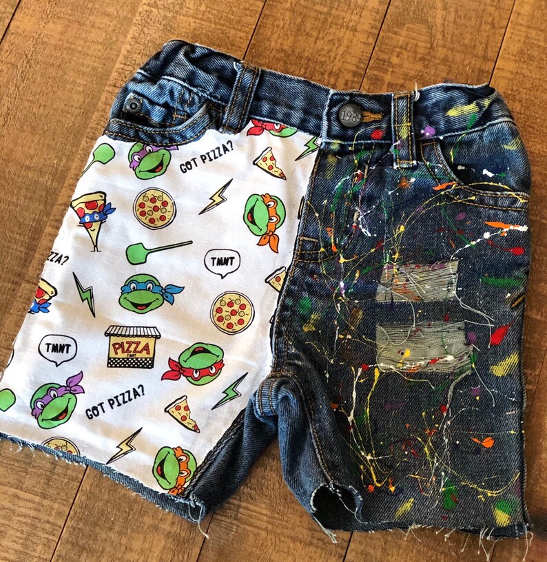 Boys Shorts 90’s Cartoon Shorties Ninja Turtles PJ