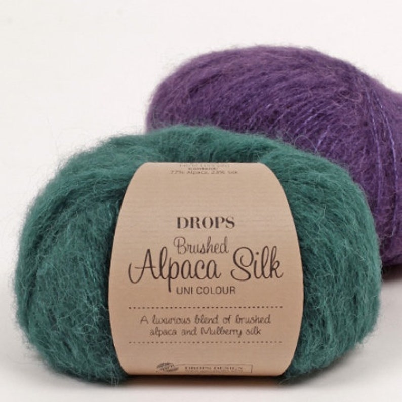 Brushed Alpaca silk yarn Garnstudio DROPS Design Brushed