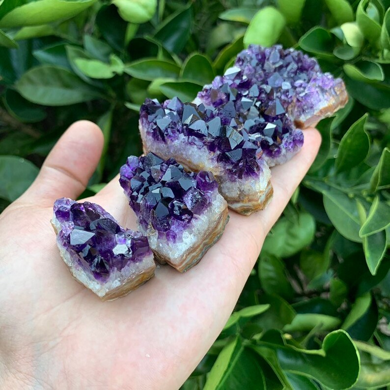 Bulk Raw Amethyst Geode Clusters  4-8 Ethically Sourced AAA