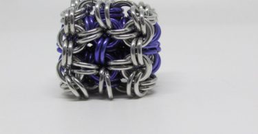 Chainmaille  Cube/ desk toy/ stress reliever/ hacky sack