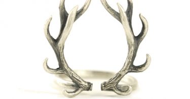 Deer Antler Ring Sterling Silver Ring Statement Ring