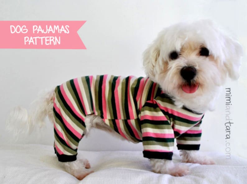 Dog Pajamas Pattern size XS Sewing Pattern Dog Clothes