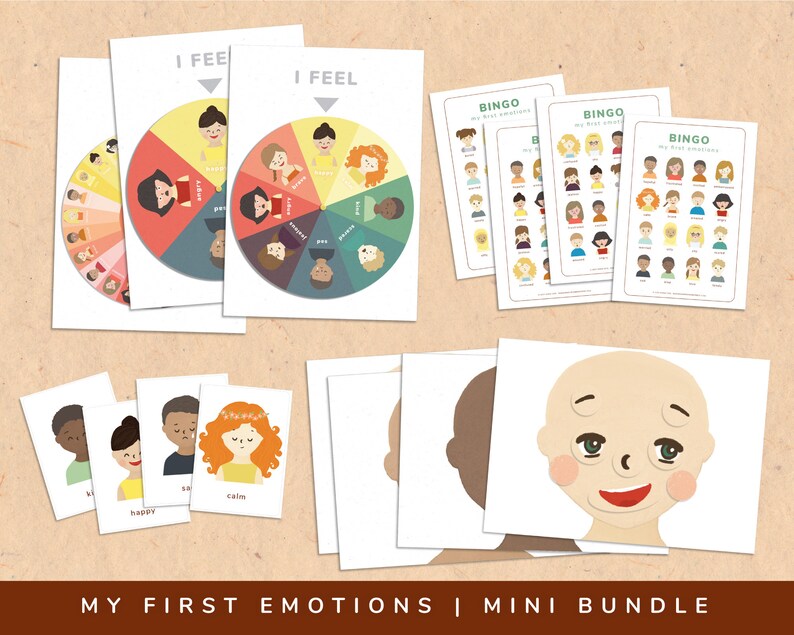 Emotions Mini Bundle Printable Feelings PDF Instant