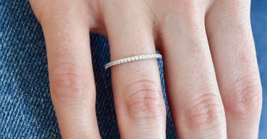Eternity Ring  Full Round CZ Stone Ring  Engagement Eternity